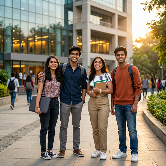 SAGE University students on campus